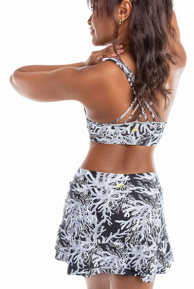 Barbara Skort - BLACK CORAL - lilikoiwear.com