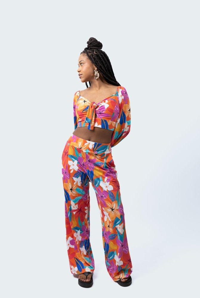Cali Pants Set - PLUMERIA - lilikoiwear.com