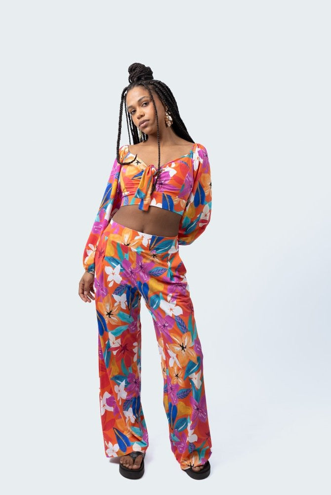 Cali Pants Set - PLUMERIA - lilikoiwear.com
