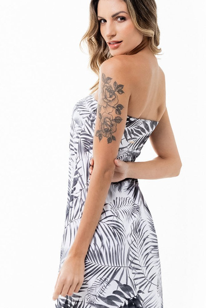 Campos Convertible Maxi Skirt - WHITE PALMS - lilikoiwear.com