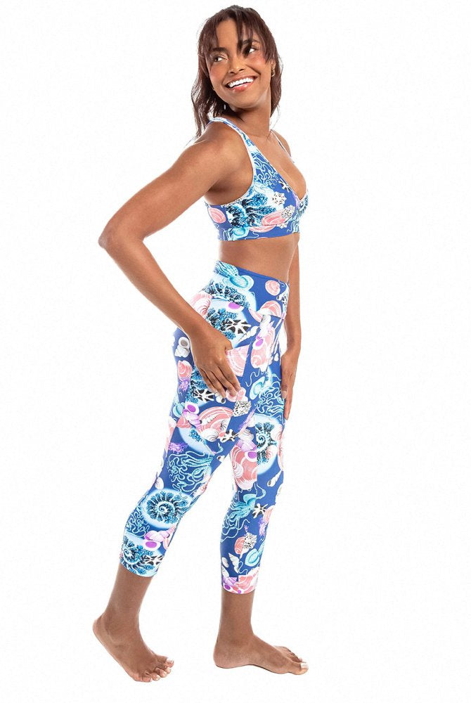 Capri Legging with Pockets - NAUTILUS - lilikoiwear.com