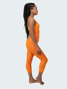 Capri Legging with Pockets - PAPAYA - lilikoiwear.com