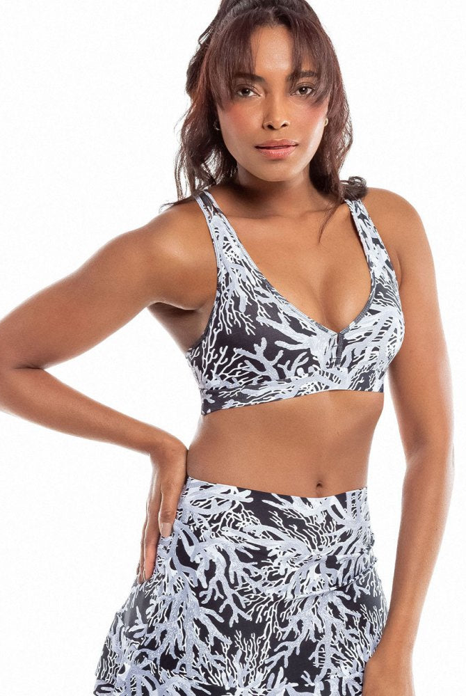 Clara Top - BLACK CORAL - lilikoiwear.com