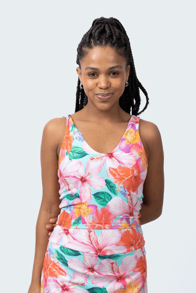Crop Top APRIL - HIBISCUS - lilikoiwear.com