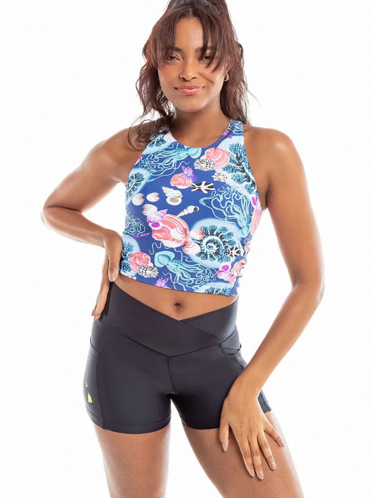 Crop Top JANEIRO - NAUTILUS - lilikoiwear.com