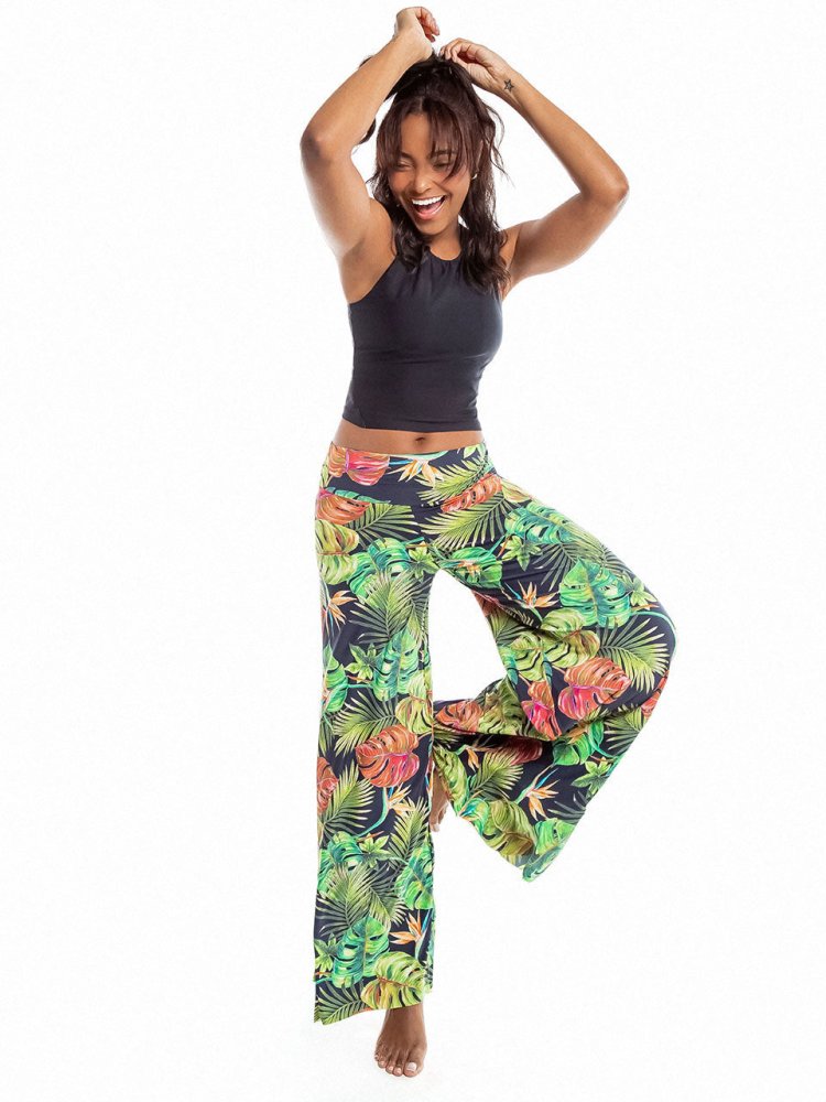 Fluity Fabric Luxe Palazzo Pants - PARADISE FOUND - lilikoiwear.com