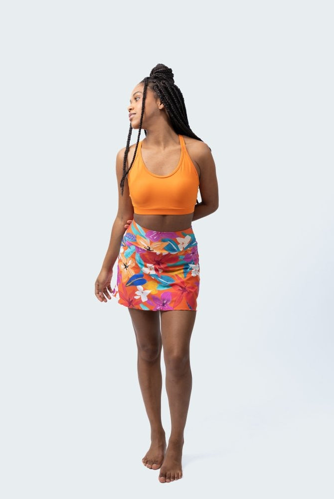 Fluity Fabric Nicole Skort - PLUMERIA - lilikoiwear.com