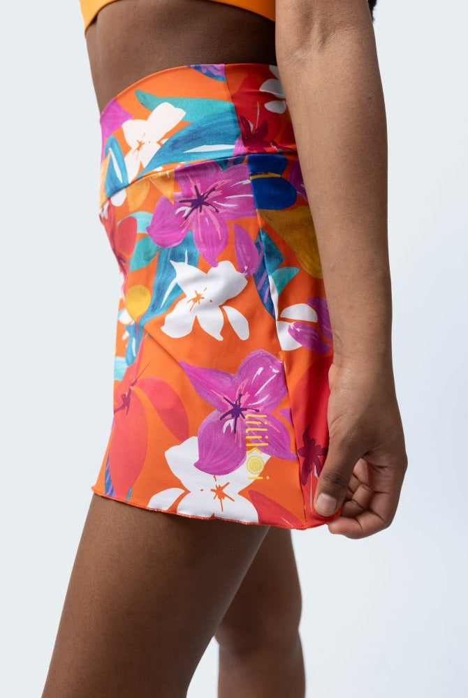 Fluity Fabric Nicole Skort - PLUMERIA - lilikoiwear.com