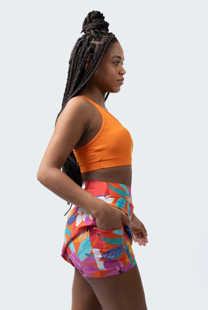 Fluity Fabric Nicole Skort - PLUMERIA - lilikoiwear.com