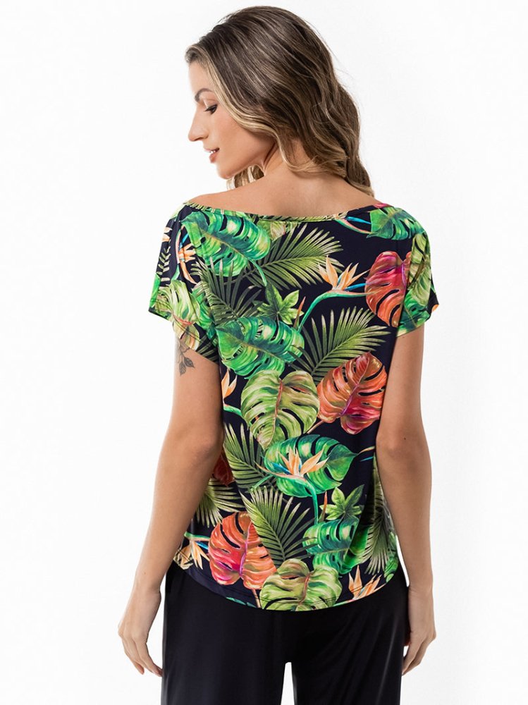 Fluity Fabric Off-Shoulder Blouse - PARADISE FOUND - lilikoiwear.com