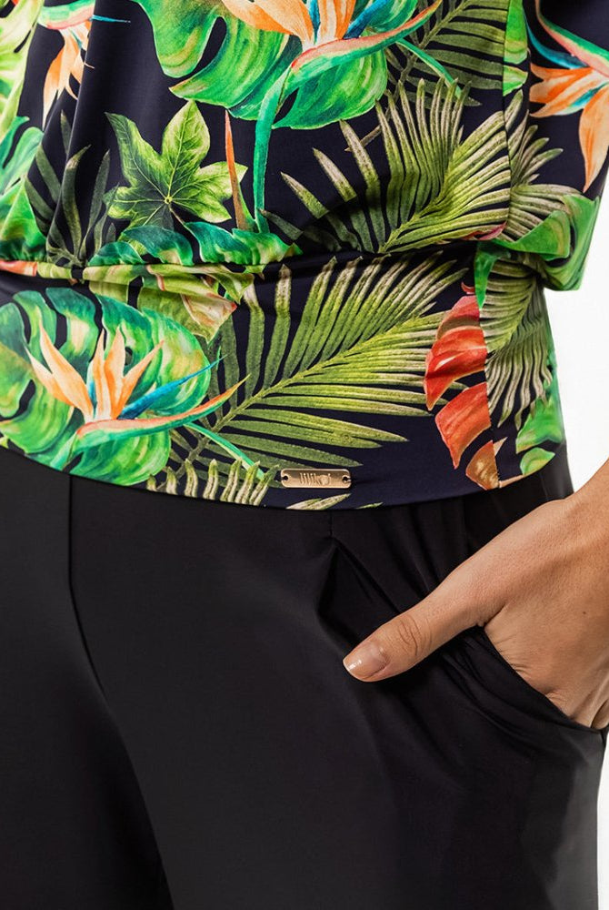 Fluity Fabric Open-Shoulder Blouse - PARADISE FOUND - lilikoiwear.com