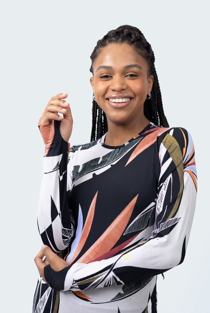 Fluity Fabric Rash Guard - PARADISE DECO - lilikoiwear.com