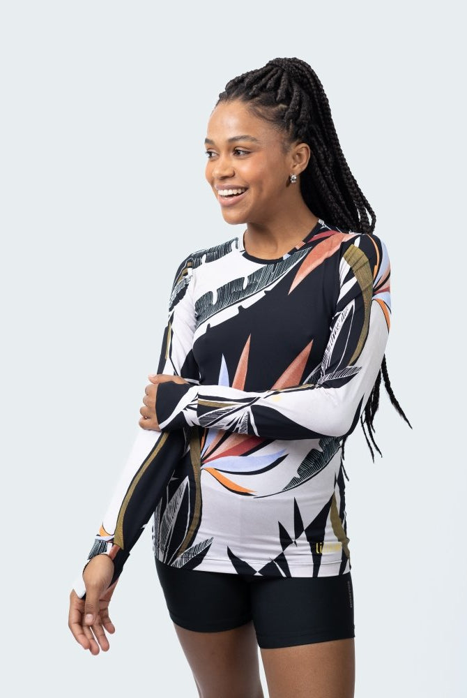 Fluity Fabric Rash Guard - PARADISE DECO - lilikoiwear.com