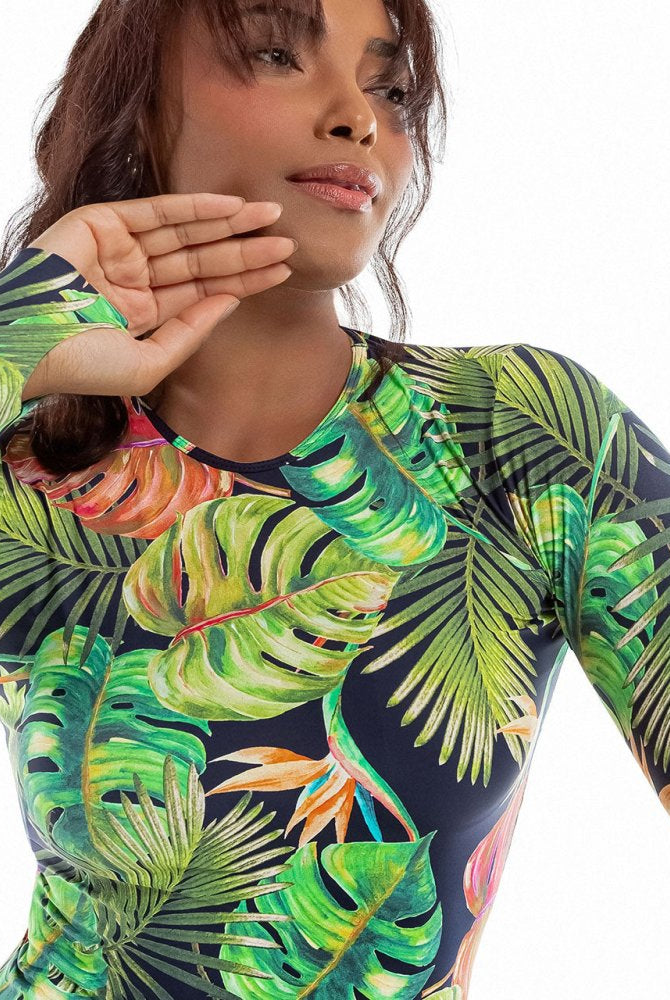 Fluity Fabric Rash Guard - PARADISE FOUND - lilikoiwear.com