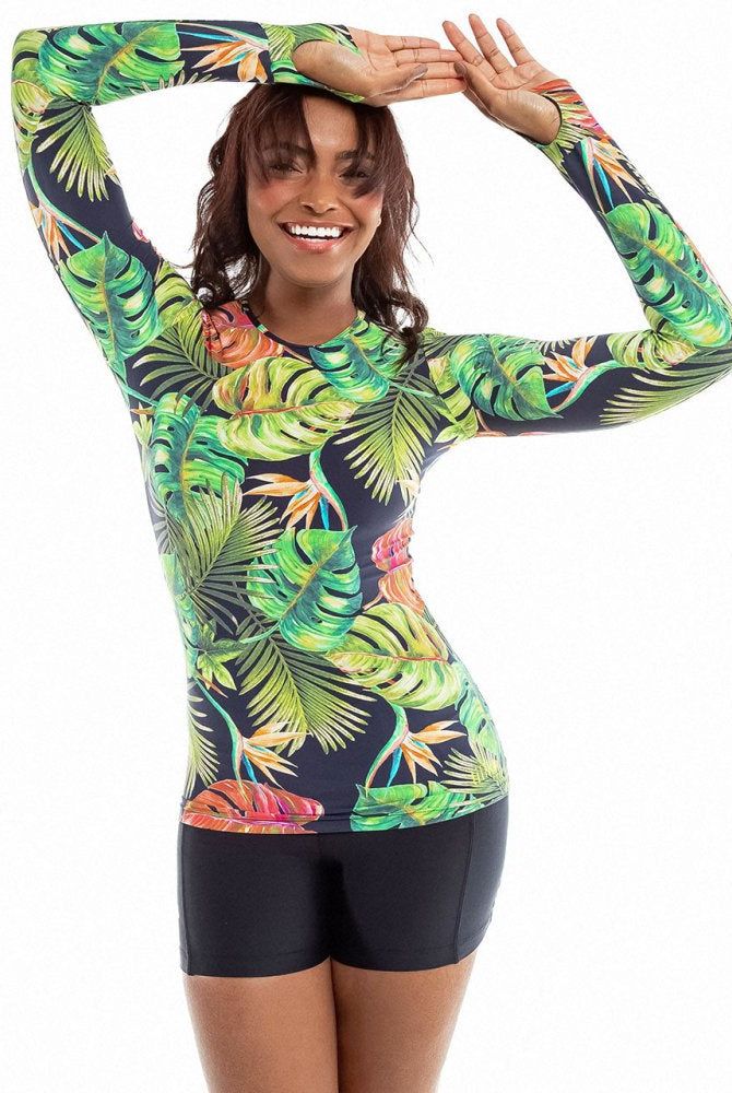 Fluity Fabric Rash Guard - PARADISE FOUND - lilikoiwear.com