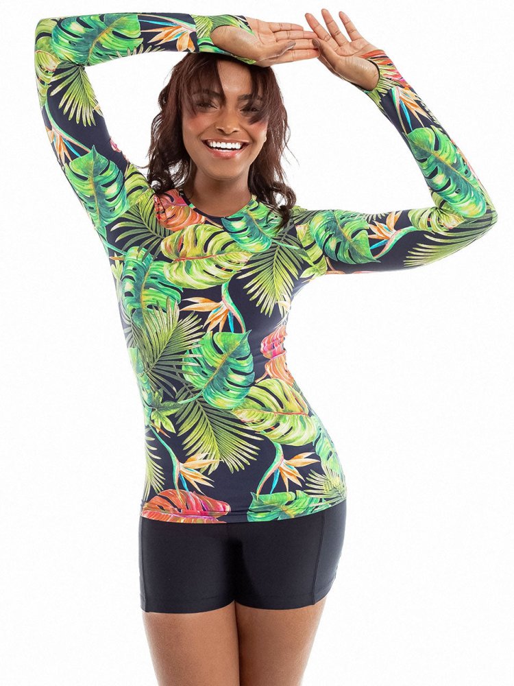 Fluity Fabric Rash Guard - PARADISE FOUND - lilikoiwear.com