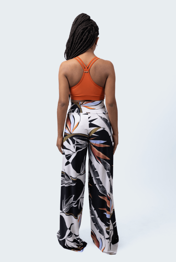 Fluity Luxe Palazzo Pants - PARADISE DECO - lilikoiwear.com