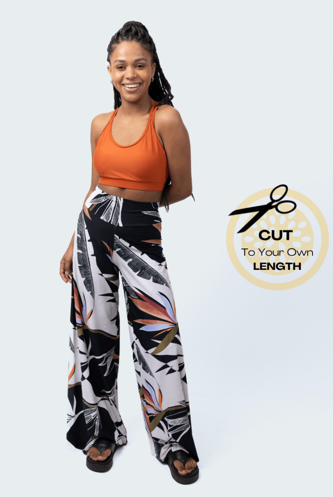 Fluity Luxe Palazzo Pants - PARADISE DECO - lilikoiwear.com