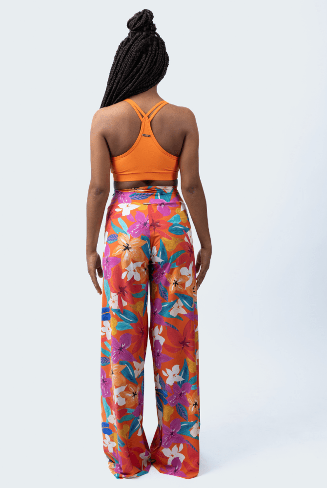 Fluity Luxe Palazzo Pants - PLUMERIA - lilikoiwear.com
