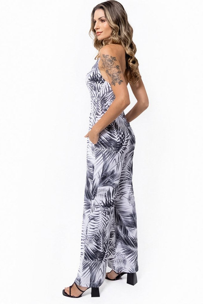 Jaeny Jumpsuit - WHITE PALMS - lilikoiwear.com