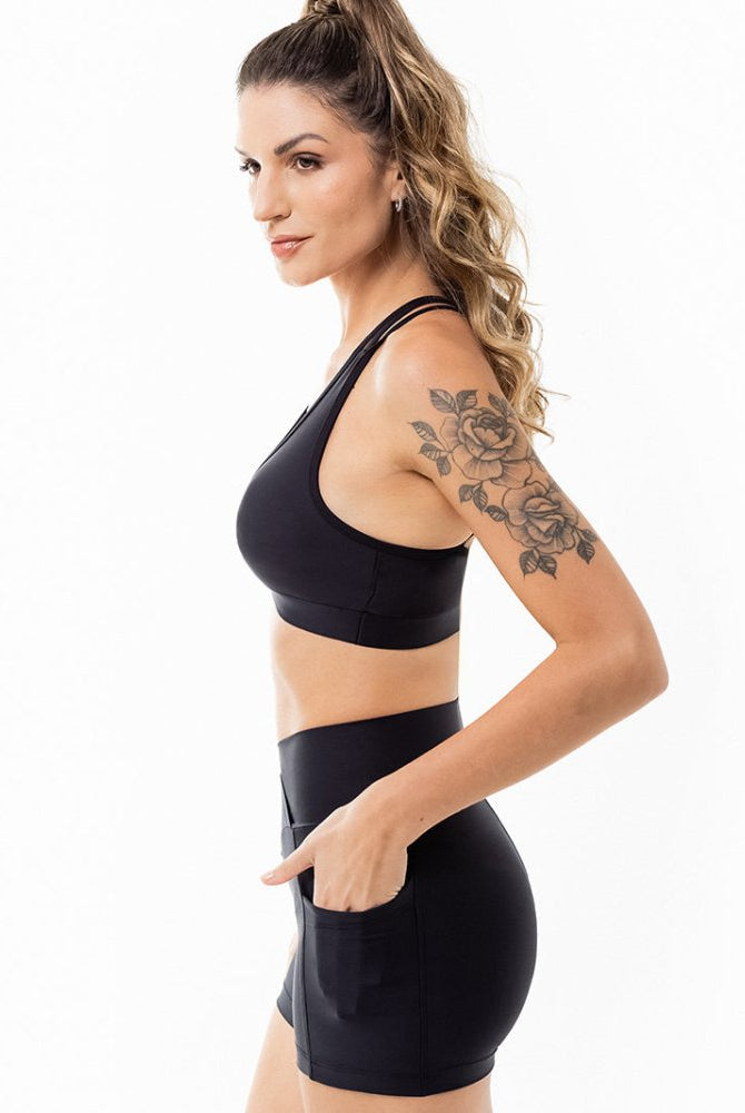 LEVITATE Clara Top - SOLID BLACK - lilikoiwear.com