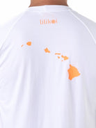 Men's Dri-Fit T-Shirt with ALOHA graphic - WHITE / GREEN - lilikoiwear.com