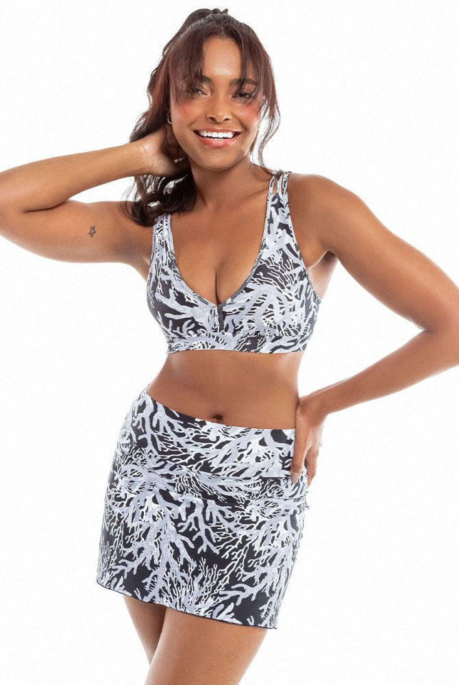 Nicole Skort - BLACK CORAL - lilikoiwear.com