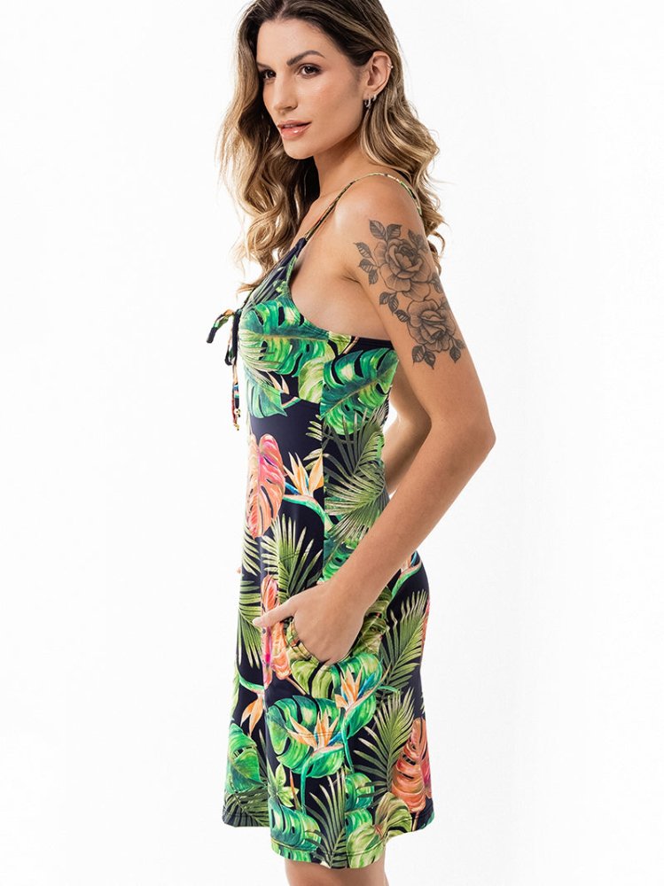 Sundress with Pockets - PARADISE FOUND - lilikoiwear.com