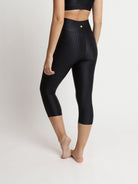 Capri Legging with Pockets - BLACK STRIPE - lilikoiwear.com