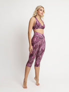 Capri Legging with Pockets - GRAPHIC VINO - lilikoiwear.com