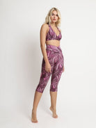 Capri Legging with Pockets - GRAPHIC VINO - lilikoiwear.com