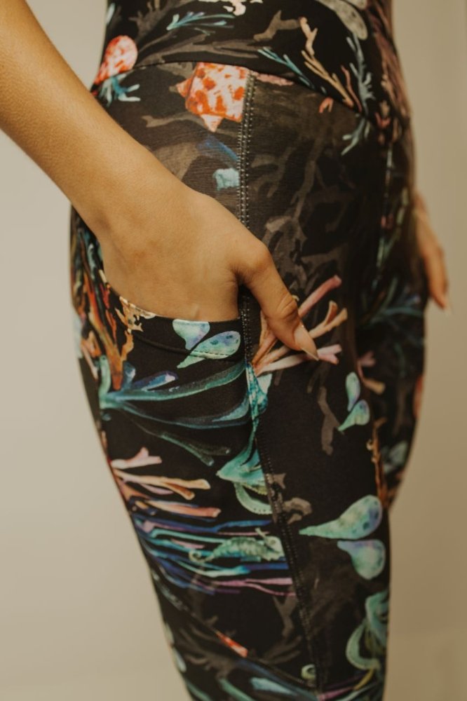 Capri Legging with Pockets - MOANA - lilikoiwear.com