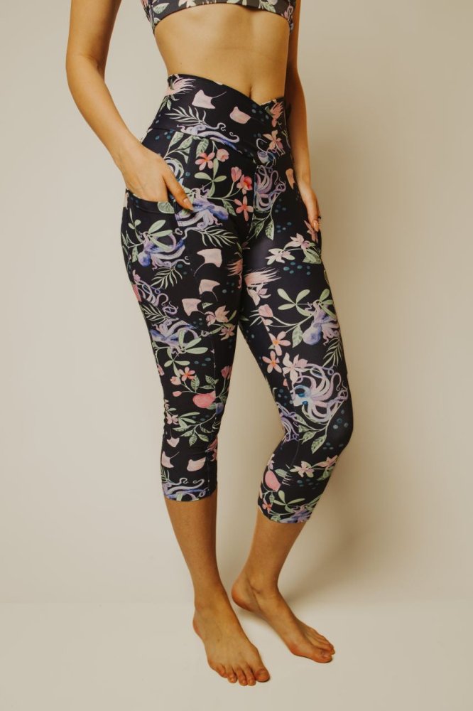 Capri Legging with Pockets - OCTOJELLY - lilikoiwear.com