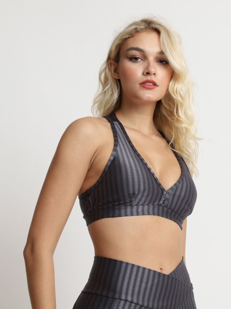 Kona Top - GREY STRIPE - lilikoiwear.com