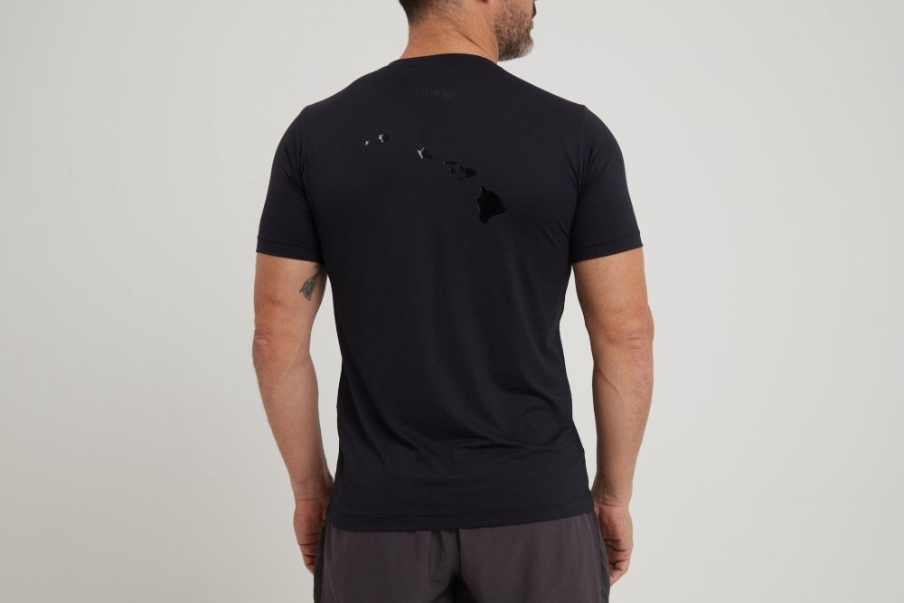 Men's Dri-Fit T-Shirt with LILIKOI logo - BLACK - lilikoiwear.com