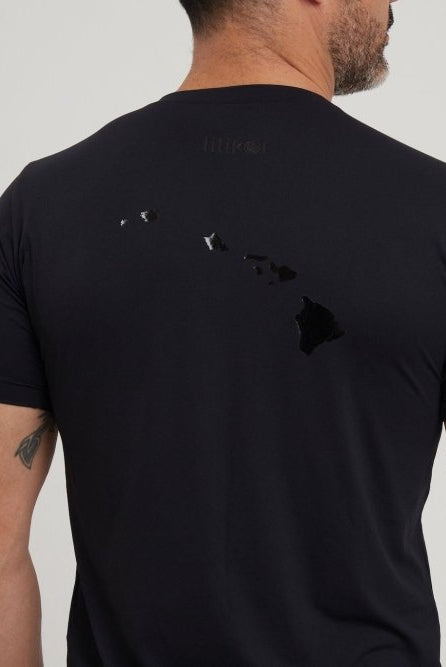 Men's Dri-Fit T-Shirt with LILIKOI logo - BLACK - lilikoiwear.com