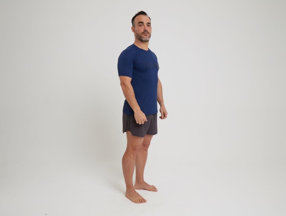 Men's Dri-Fit T-Shirt with LILIKOI logo - NAVY BLUE - lilikoiwear.com