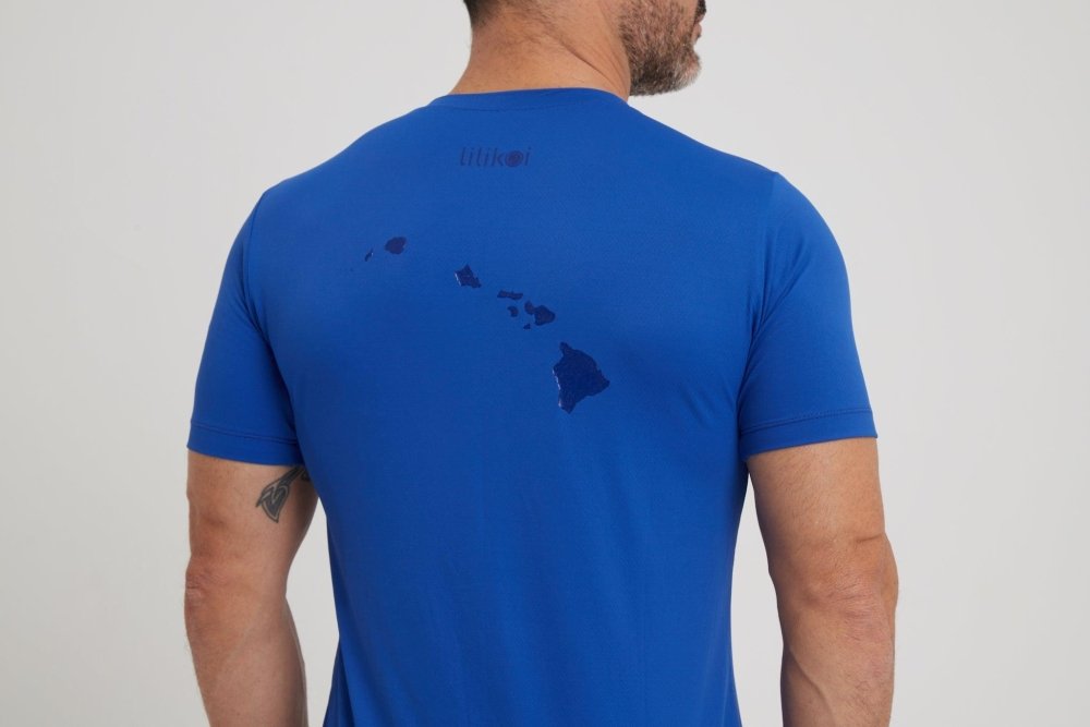 Men's Dri-Fit T-Shirt with LILIKOI logo - ROYAL BLUE - lilikoiwear.com