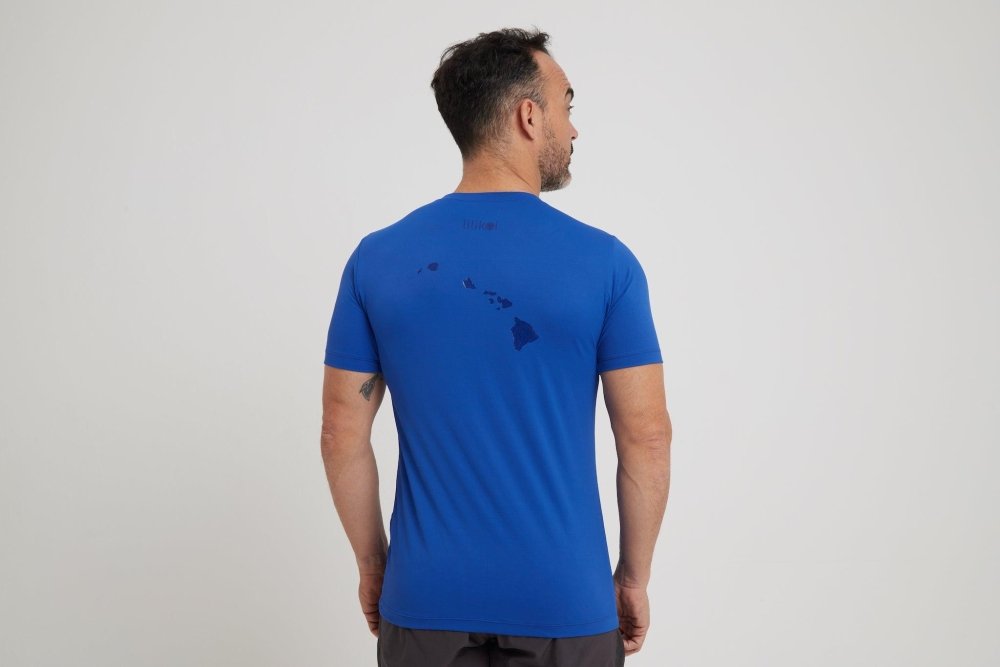 Men's Dri-Fit T-Shirt with LILIKOI logo - ROYAL BLUE - lilikoiwear.com