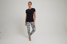 Women's Dri-Fit T-Shirt ALOHA Graphic - BLACK - lilikoiwear.com