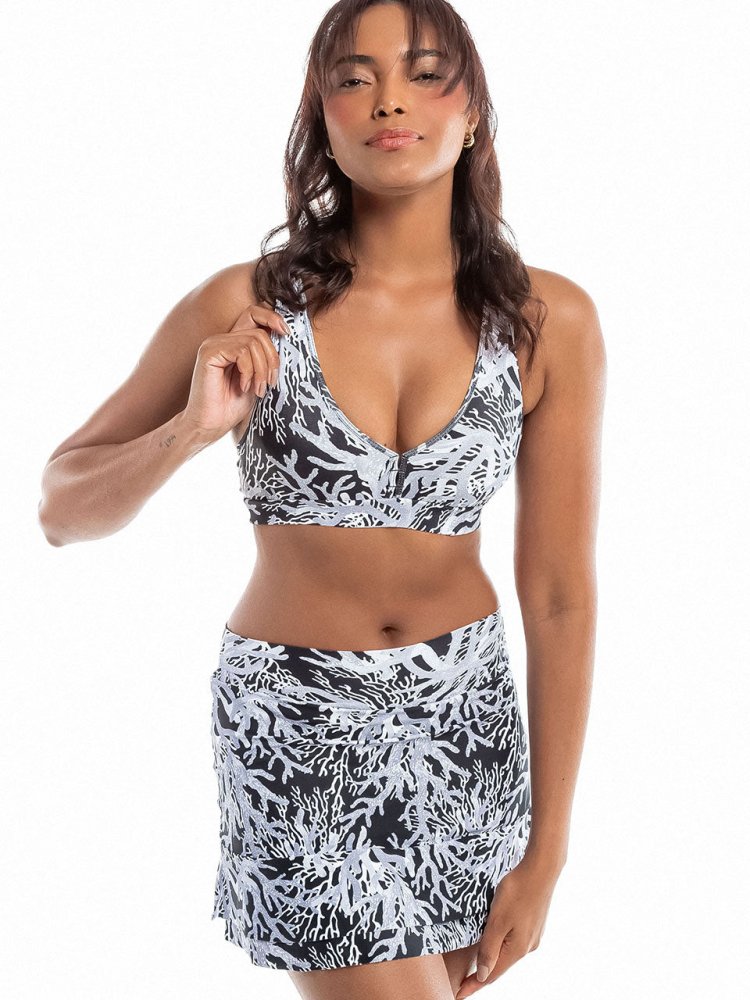 Barbara Skort - BLACK CORAL - lilikoiwear.com