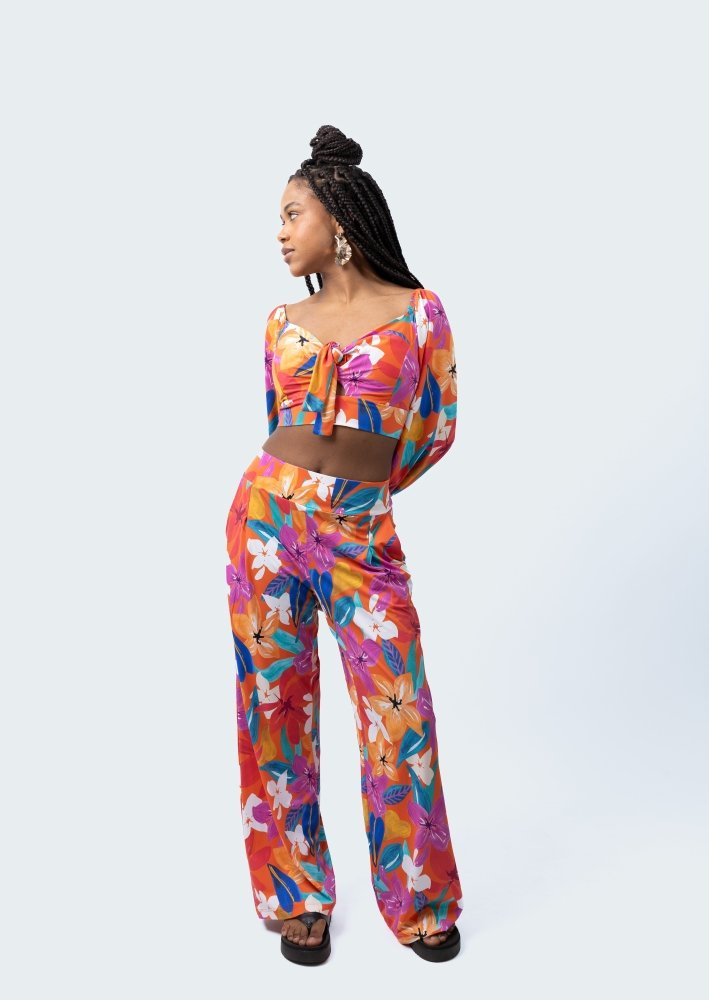 Cali Pants Set - PLUMERIA - lilikoiwear.com