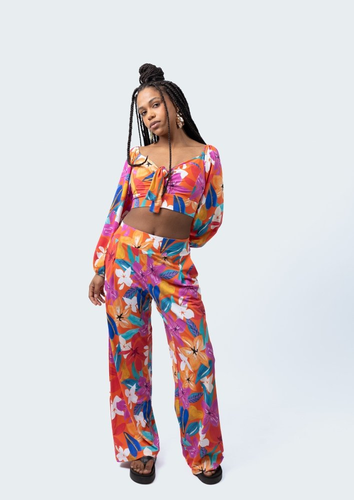 Cali Pants Set - PLUMERIA - lilikoiwear.com