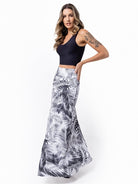 Campos Convertible Maxi Skirt - WHITE PALMS - lilikoiwear.com