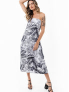Campos Convertible Maxi Skirt - WHITE PALMS - lilikoiwear.com