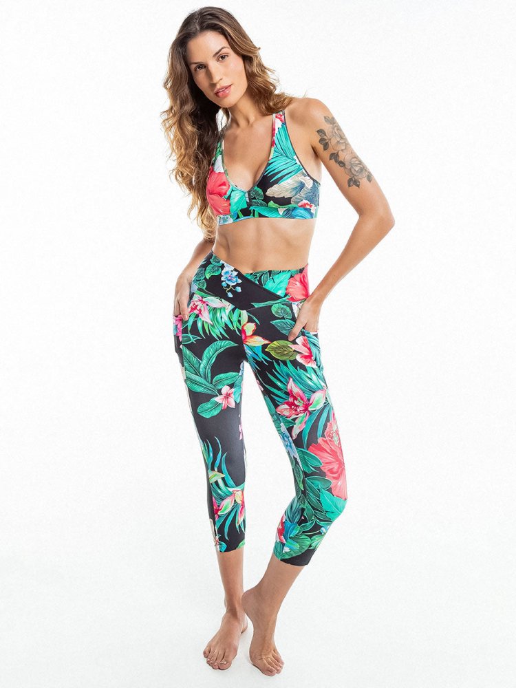 Capri Legging with Pockets - KIHAPAI - lilikoiwear.com