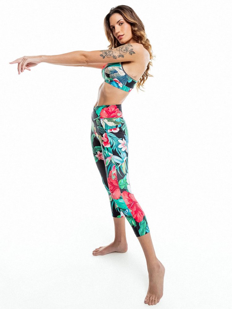 Capri Legging with Pockets - KIHAPAI - lilikoiwear.com