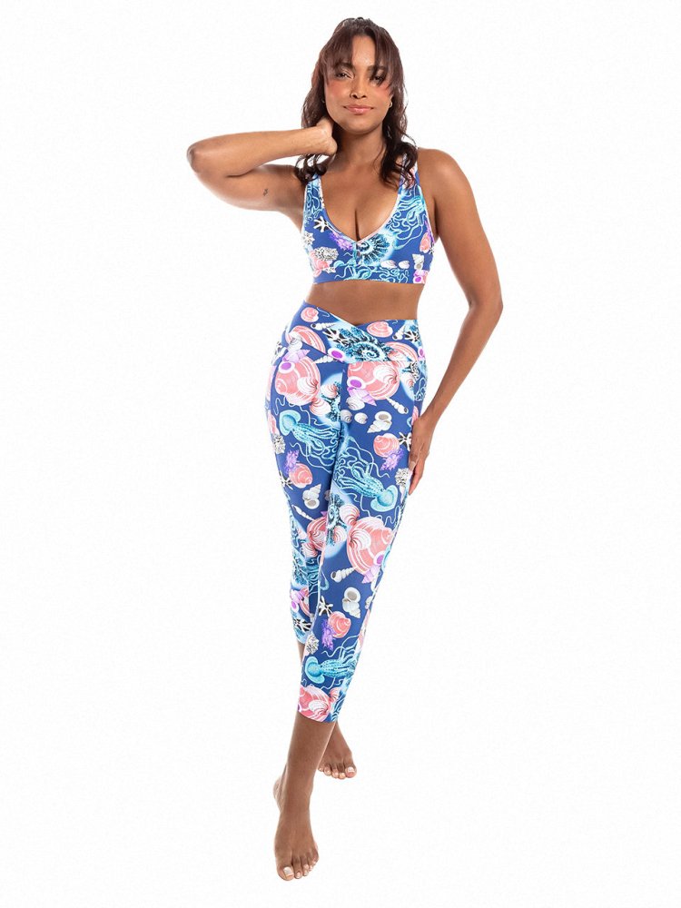 Capri Legging with Pockets - NAUTILUS - lilikoiwear.com