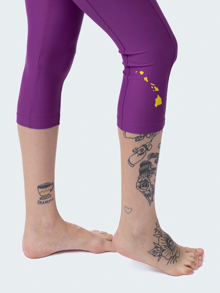 Capri Legging with Pockets - ORCHID - lilikoiwear.com