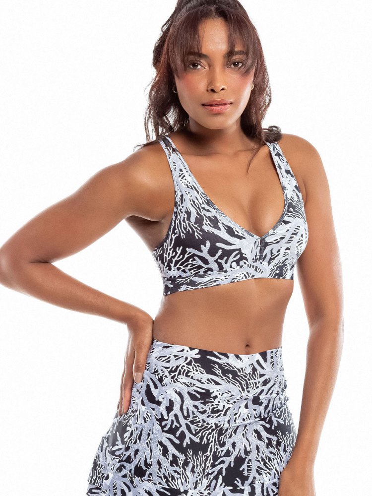 Clara Top - BLACK CORAL - lilikoiwear.com